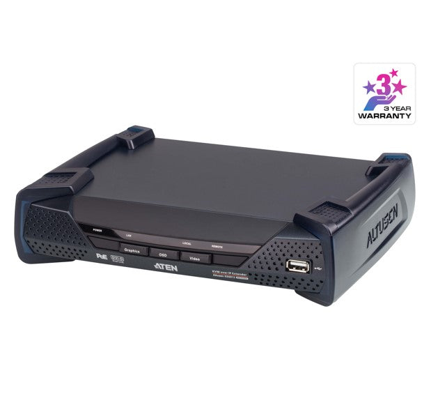 Aten DVI Dual Link KVM over IP Receiver with DC Power + Power over Ethernet support, supports up to 2560 x 1600 @ 60 Hz Aten DVI Dual Link KVM over IP Receiver with DC Power + Power over Ethernet support, supports up to 2560 x 1600 @ 60 Hz